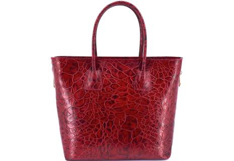 Luxusní dámská kožená kabelka Shopper