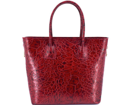 Luxusní dámská kožená kabelka Shopper