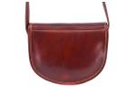 Dámská kožená crossbody kabelka s klopnou