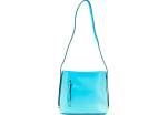 Dámská kožená kabelka crossbody - tyrkysová