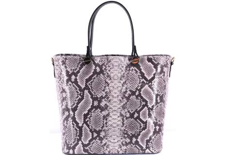 Moderní dámská kožená kabelka Arteddy s hadím vzorem