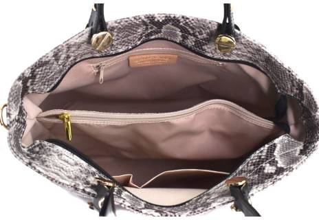 Moderní dámská kožená kabelka Arteddy s hadím vzorem