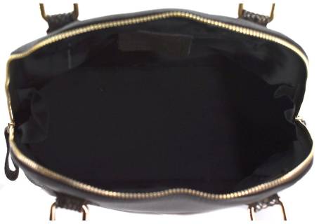 Moderní dámská kožená kabelka Arteddy s hadím vzorem - tmavě hnědá