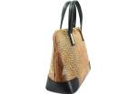 Luxusní dámská kožená kabelka Shopper s hadím vzorem