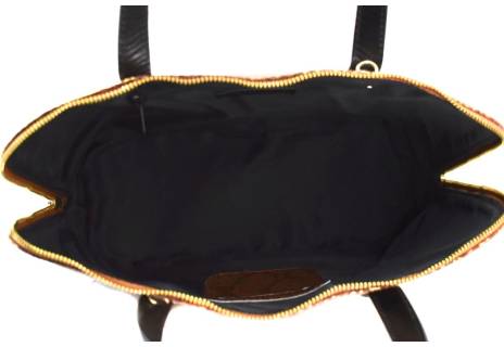 Luxusní dámská kožená kabelka Shopper s hadím vzorem