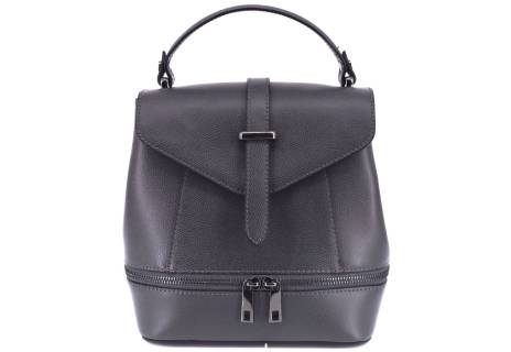 Dámská kožená kabelka/batůžek Arteddy - tmavě šedá