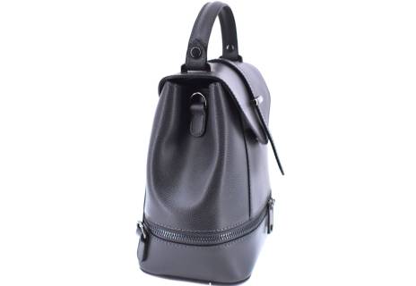 Dámská kožená kabelka/batůžek Arteddy - tmavě šedá