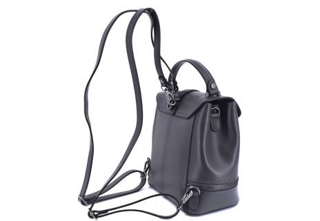 Dámská kožená kabelka/batůžek Arteddy - tmavě šedá