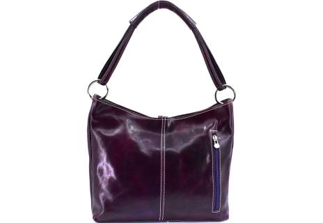 Dámská kožená kabelka Arteddy - tmavě fialová