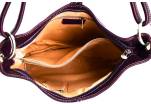 Dámská kožená kabelka Arteddy - tmavě fialová