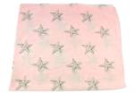 Šátek s hvězdami - lososová
