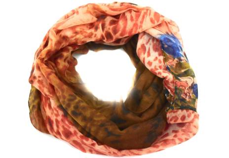 Tunelový šátek - cihlová