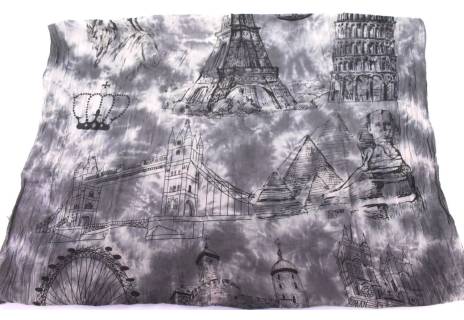 Moderní dámský šátek s potiskem