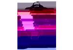 Tříkomorový dívčí školní batoh od 4. třídy Bagmaster MADISON 7 A BLACK/VIOLET/GREY