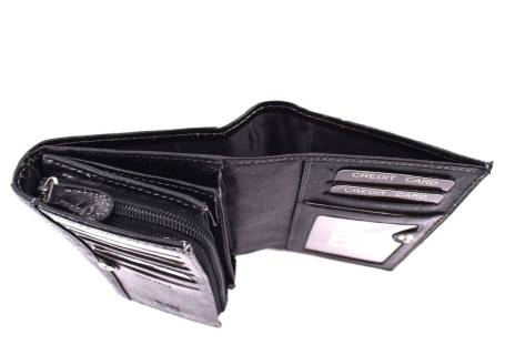 Dámská kožená peněženka Boss - černá