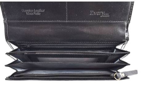 Dámská kožená peněženka Every - černá