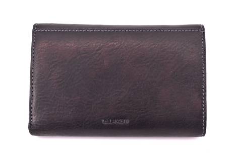 Dámská kožená peněženka Leidi Lanceti - černá