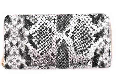 Peněženka  pouzdrového typu - střibrná