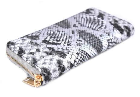 Peněženka  pouzdrového typu - střibrná