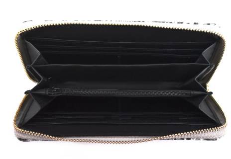 Peněženka  pouzdrového typu - střibrná