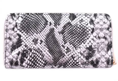 Peněženka  pouzdrového typu - střibrná