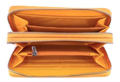 Velká peněženka  pouzdrového typu - žlutá