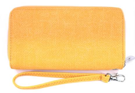Velká peněženka  pouzdrového typu - žlutá