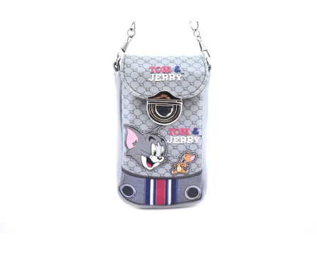 Pouzdro na telefon Tom a Jerry - šedá