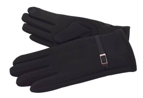 Dámské elegantní zateplené rukavice - černá