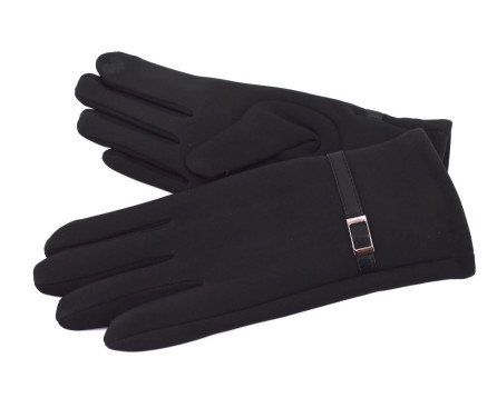 Dámské elegantní zateplené rukavice - černá