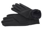 Dámské elegantní zateplené rukavice - černá