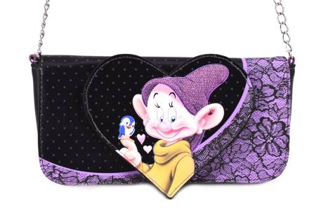Dívčí kabelka Disney - černá/fialová