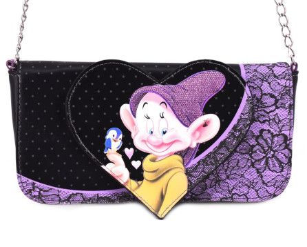 Dívčí kabelka Disney - černá/fialová