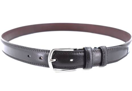 Kožený opasek Arteddy - tmavě hnědá / 110