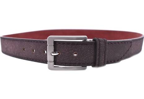 Pánský opasek z ekokůže - tmavě šedá/130