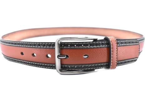 Moderní opasek Arteddy - černá/hnědá / 135