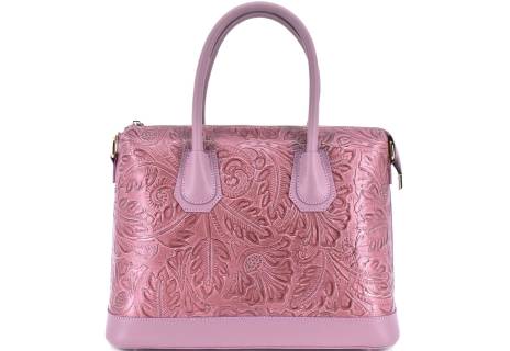 Dámská kožená kabelka s květovaným vzorem  Arteddy