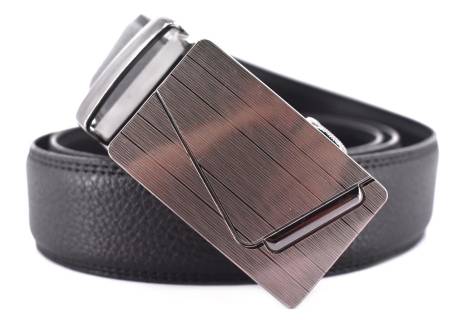 Pánský opasek s plnou přezkou Arteddy - černá / 120