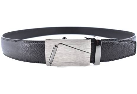 Pánský opasek s plnou přezkou Arteddy - černá / 120