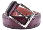 Moderní opasek z ekokůže Arteddy - vínová / 135