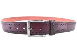 Moderní opasek z ekokůže Arteddy - vínová / 135