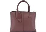 Moderní dámská kabelka shopper - tmavě hnědá