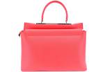 Moderní dámská kabelka shopper - červená