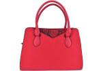 Moderní dámská kabelka shopper - červená