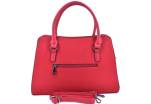 Moderní dámská kabelka shopper - červená