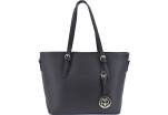 Moderní dámská kabelka shopper - černá