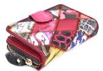 Luxusní dámská kožená peněženka z pravé kůže - vícebarevná