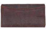 Luxusní dámská kožená peněženka z pravé kůže Coveri - tmavě hnědá