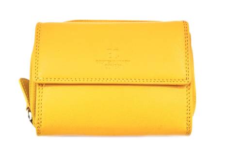 Dámská kožená peněženka z pravé kůže Covero EC - žlutá