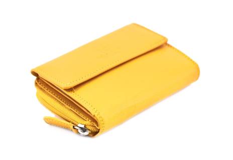 Dámská kožená peněženka z pravé kůže Covero EC - žlutá